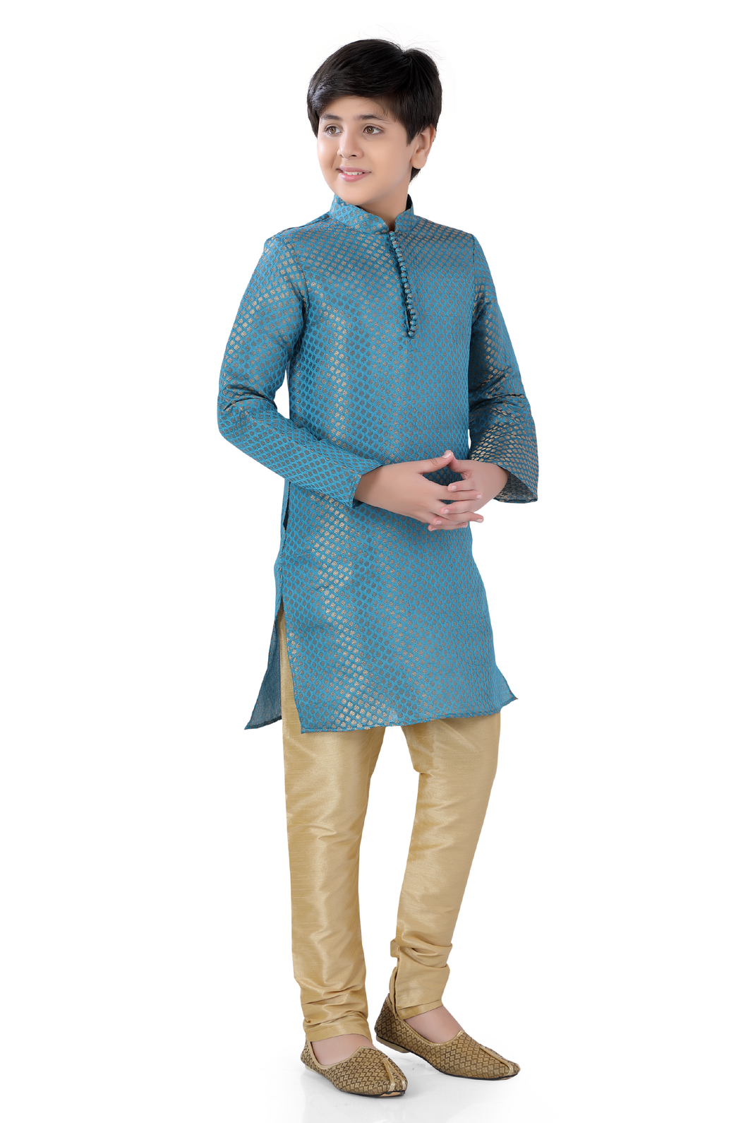 Brocade Silk - Premium Kurta Pyjama - Just $ 75! Shop now at Dapper Ethnic