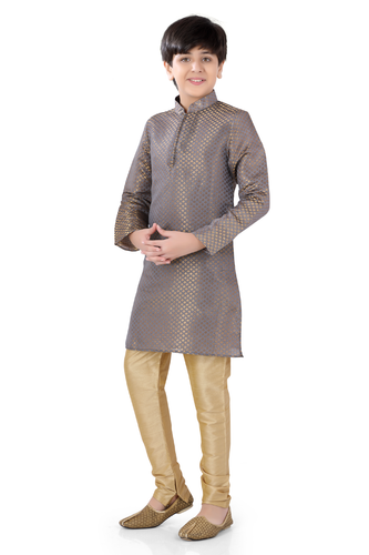 Brocade Silk - Premium Kurta Pyjama - Just $ 75! Shop now at Dapper Ethnic