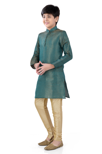 Brocade Silk - Premium Kurta Pyjama - Just $ 75! Shop now at Dapper Ethnic