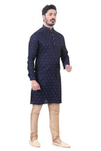 Load image into Gallery viewer, Brocade Silk - Premium Kurta Pyjama - Just $ 75! Shop now at Dapper Ethnic
