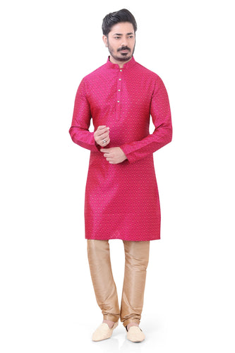 Brocade Silk - Premium Kurta Pyjama - Just $ 75! Shop now at Dapper Ethnic