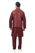 Load image into Gallery viewer, Brocade Silk - Premium Kurta Pyjama - Just $ 75! Shop now at Dapper Ethnic
