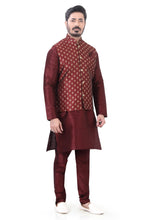 Load image into Gallery viewer, Brocade Silk - Premium Kurta Pyjama - Just $ 75! Shop now at Dapper Ethnic
