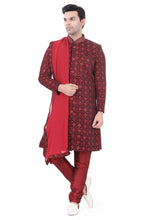 Load image into Gallery viewer, Brocade Silk - Premium Kurta Pyjama - Just $ 75! Shop now at Dapper Ethnic
