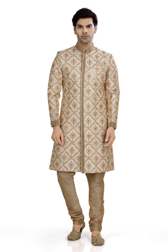 Brocade Silk - Premium Kurta Pyjama - Just $ 75! Shop now at Dapper Ethnic