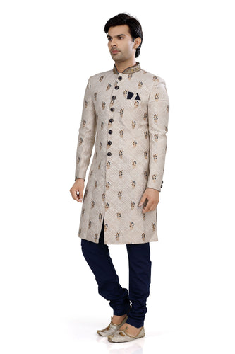 Brocade Silk - Premium Kurta Pyjama - Just $ 75! Shop now at Dapper Ethnic