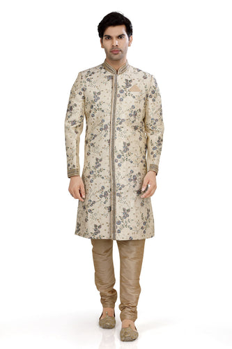 Brocade Silk - Premium Kurta Pyjama - Just $ 75! Shop now at Dapper Ethnic