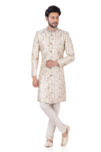 Brocade Silk - Premium Kurta Pyjama - Just $ 75! Shop now at Dapper Ethnic