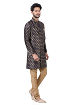 Load image into Gallery viewer, Brocade Silk - Premium Kurta Pyjama - Just $ 75! Shop now at Dapper Ethnic
