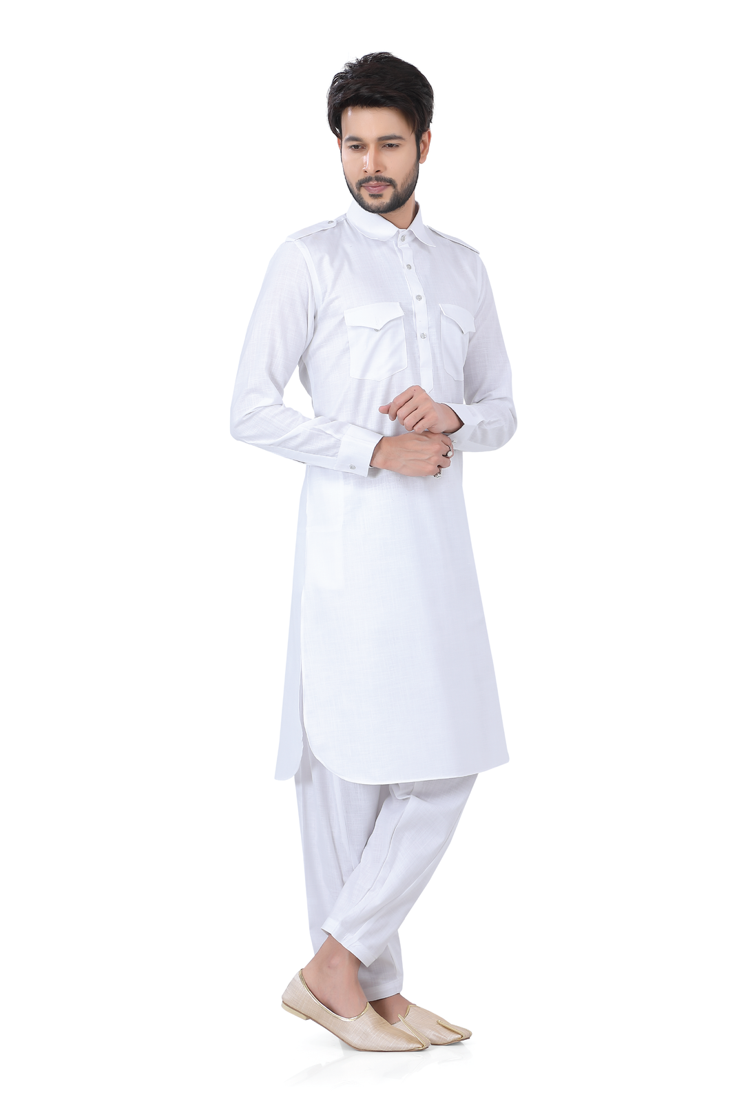 Brocade Silk - Premium Kurta Pyjama - Just $ 75! Shop now at Dapper Ethnic