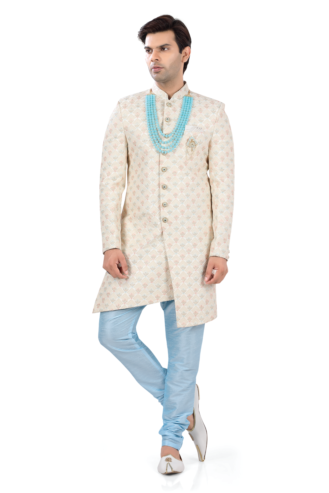 Brocade Silk - Premium Kurta Pyjama - Just $ 75! Shop now at Dapper Ethnic