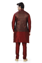 Load image into Gallery viewer, Brocade Silk - Premium Kurta Pyjama - Just $ 75! Shop now at Dapper Ethnic
