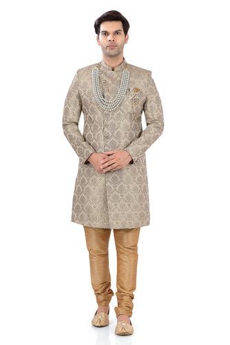 Brocade Silk - Premium Kurta Pyjama - Just $ 75! Shop now at Dapper Ethnic