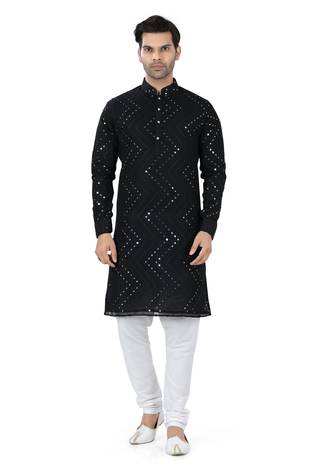 Brocade Silk - Premium Kurta Pyjama - Just $ 75! Shop now at Dapper Ethnic