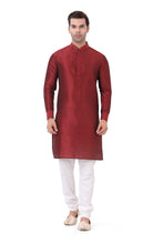 Load image into Gallery viewer, Brocade Silk - Premium Kurta Pyjama - Just $ 75! Shop now at Dapper Ethnic
