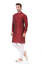 Load image into Gallery viewer, Brocade Silk - Premium Kurta Pyjama - Just $ 75! Shop now at Dapper Ethnic
