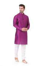 Load image into Gallery viewer, Brocade Silk - Premium Kurta Pyjama - Just $ 75! Shop now at Dapper Ethnic
