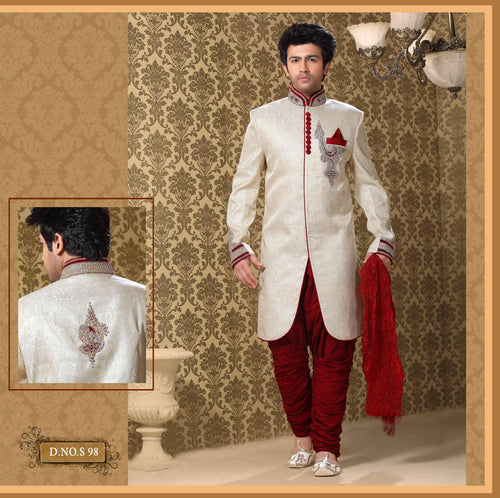 Brocade Silk - Premium Kurta Pyjama - Just $ 75! Shop now at Dapper Ethnic