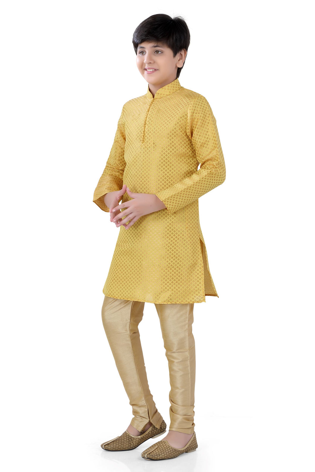 Brocade Silk - Premium Kurta Pyjama - Just $ 75! Shop now at Dapper Ethnic