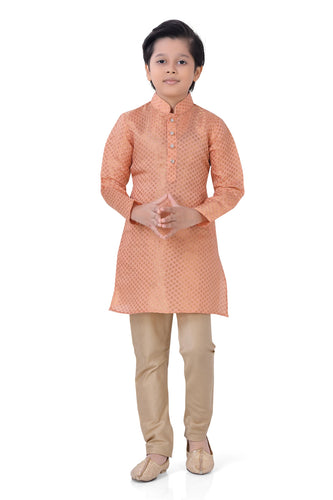 Brocade Silk - Premium Kurta Pyjama - Just $ 75! Shop now at Dapper Ethnic