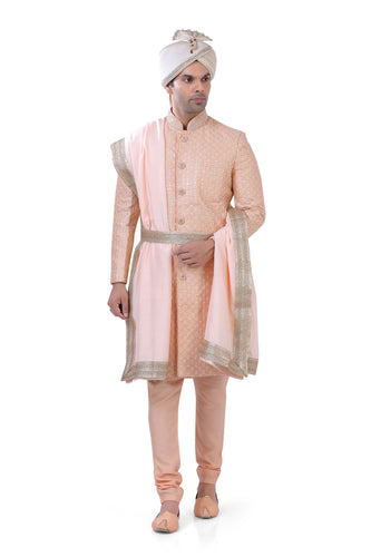 Brocade Silk - Premium Kurta Pyjama - Just $ 75! Shop now at Dapper Ethnic