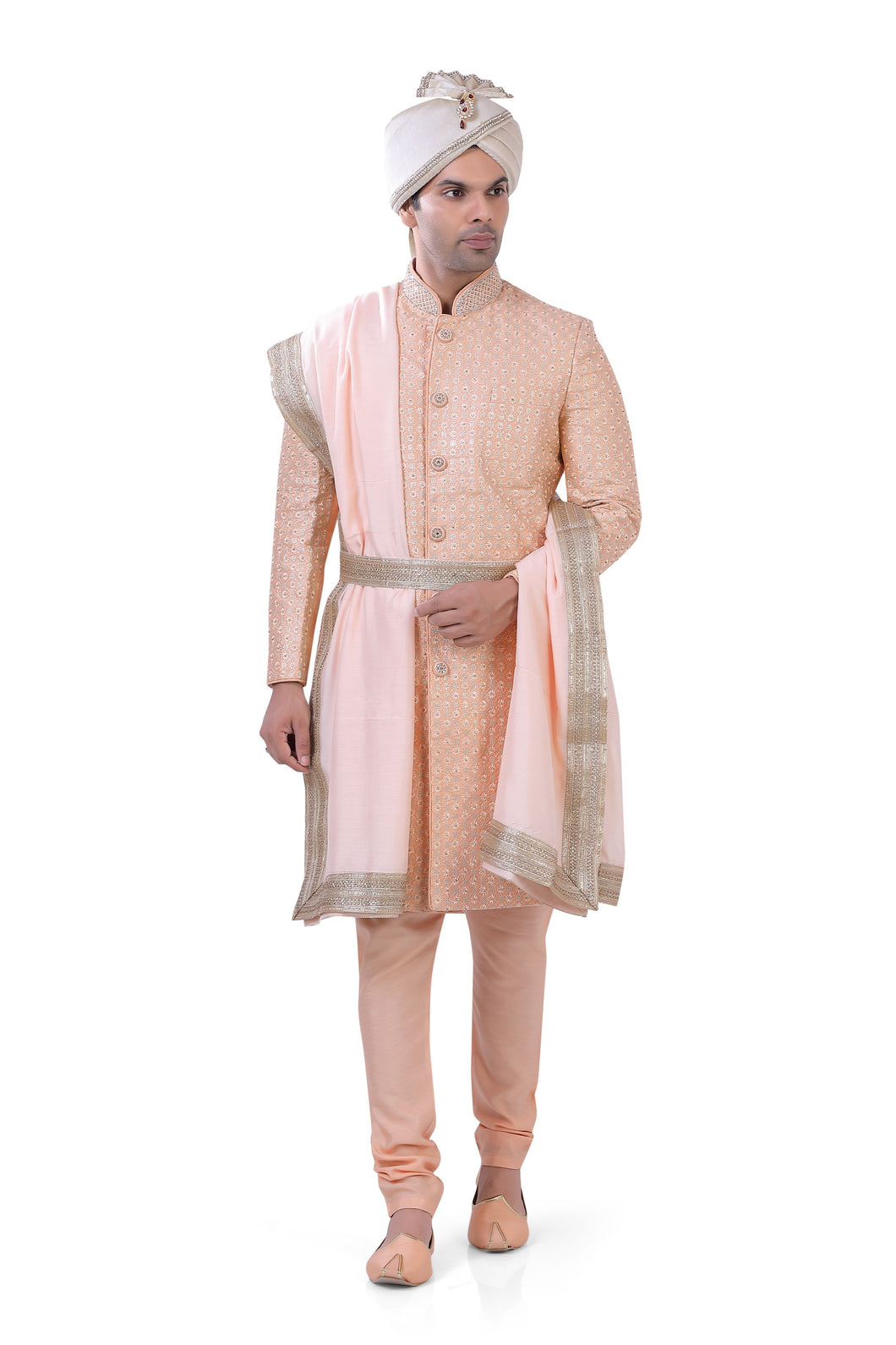 Brocade Silk - Premium Kurta Pyjama - Just $ 75! Shop now at Dapper Ethnic