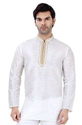 Brocade Silk - Premium Kurta Pyjama - Just $ 75! Shop now at Dapper Ethnic