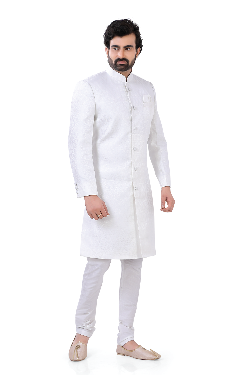 Brocade Silk - Premium Kurta Pyjama - Just $ 75! Shop now at Dapper Ethnic