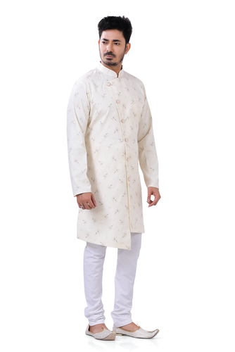 Brocade Silk - Premium Kurta Pyjama - Just $ 75! Shop now at Dapper Ethnic