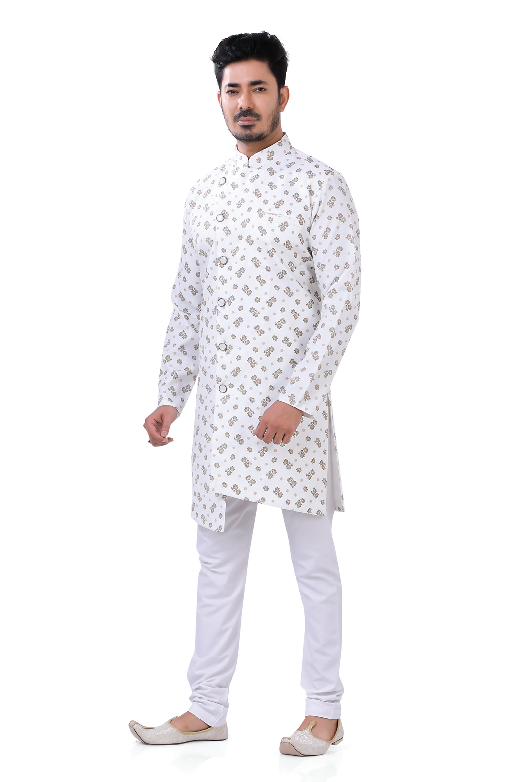 Brocade Silk - Premium Kurta Pyjama - Just $ 75! Shop now at Dapper Ethnic