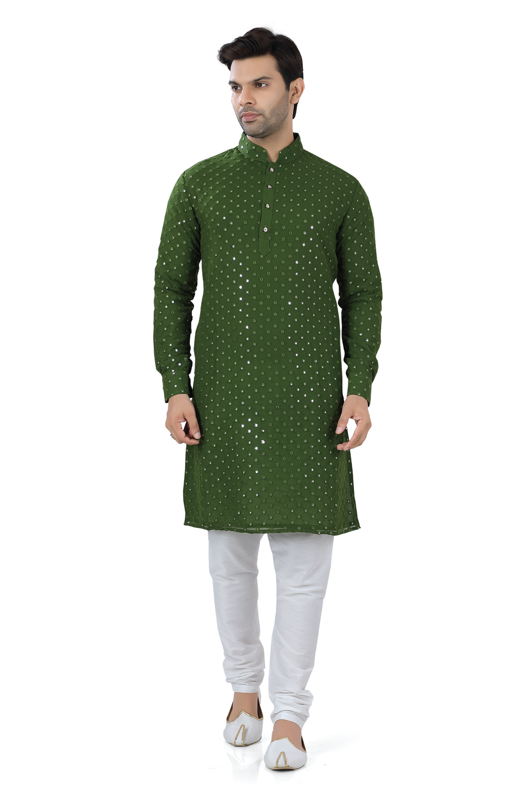 Brocade Silk - Premium Kurta Pyjama - Just $ 75! Shop now at Dapper Ethnic