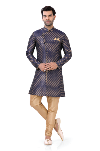 Brocade Silk - Premium Kurta Pyjama - Just $ 75! Shop now at Dapper Ethnic
