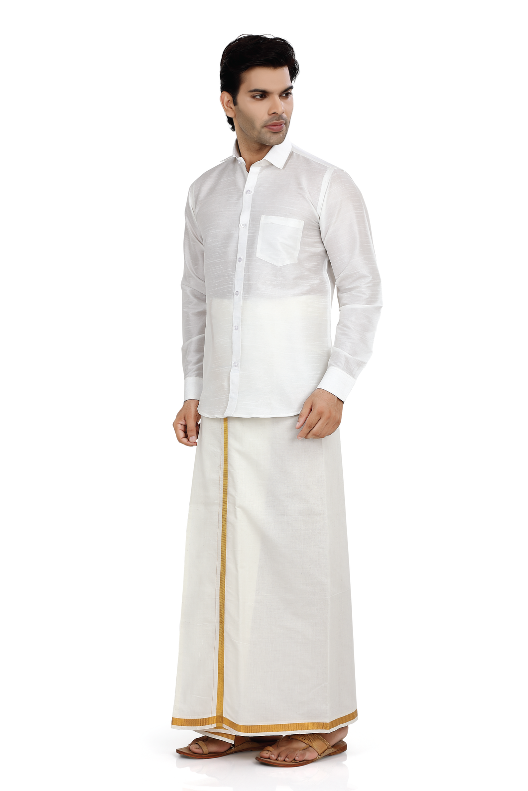Silk shirt clearance and dhoti